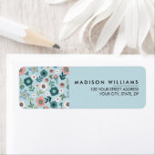 Étiquette de fleurs modernes minimes personnalisée (En situation)