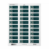 Étiquette de fleurs modernes minimes personnalisée (Feuille entière)