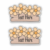 Étiquette de fleurs orange (Devant)