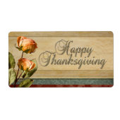 Étiquette de fleurs séchées (Devant)