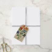 Étiquette de fleurs vintage (Avec de la ficelle)