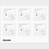 Étiquette de fleurs violettes apathecaires (Feuille)