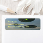 Étiquette de flotte de soucoupe volante (En situation)