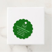 Étiquette de forme ronde à bascule vert (En situation)