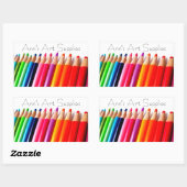 Étiquette de fournitures d'art (Feuille)