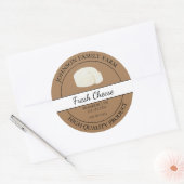 Étiquette de fromage frais de ferme (Enveloppe)