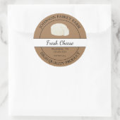 Étiquette de fromage frais de ferme (Sac)
