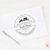 Étiquette de fromage frais de ferme (Enveloppe)