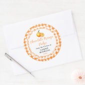 Étiquette de Fudge au Chocolat et à l'Orange Faite (Enveloppe)