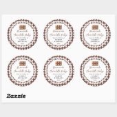 Étiquette de Fudge au Chocolat Maison (Feuille)
