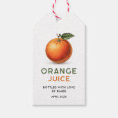 Étiquette de garde-manger de jus d'orange modifiab (Devant)