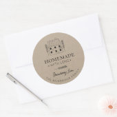 Étiquette de garde-manger personnalisée Kraft rust (Enveloppe)