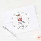 Étiquette de gâteau de Noël fait maison rien que p (Enveloppe)