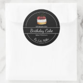 Étiquette de gâteau fait maison simple (Sac)