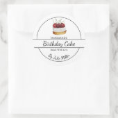 Étiquette de gâteaux maison simple (Sac)