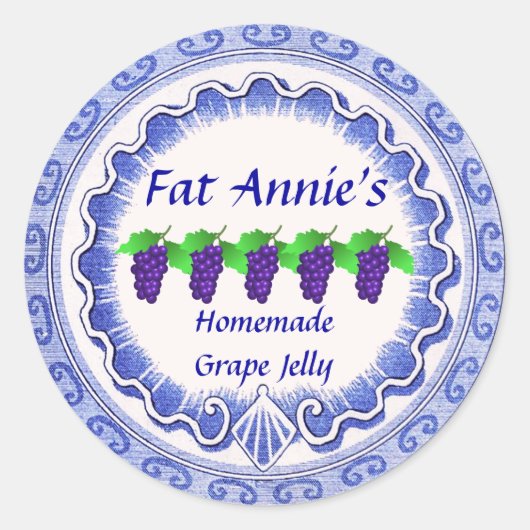 Étiquette de gelée de raisin (Devant)