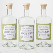 étiquette de gin de prunelle maison (Bouteilles)