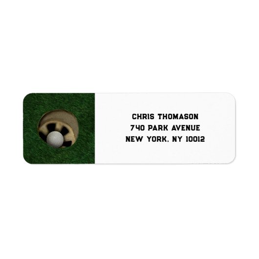 Étiquette de golf (Devant)