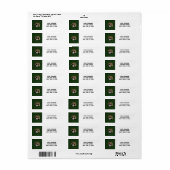 Étiquette de golf (Feuille entière)