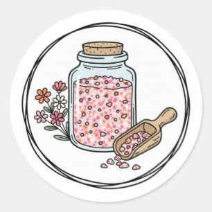 Étiquette de Gommage au Sucre pour Jardin Floral p