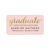 Étiquette de graduation de couleur modifiable de s (Devant)