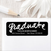 Étiquette de graduation de couleur modifiable, fiè (En situation)