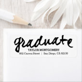 Étiquette de graduation de couleur modifiable, fiè (En situation)