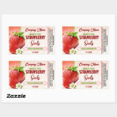 Étiquette de graines de fraise (Feuille)