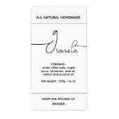 Étiquette de Granola fait maison vertical (Devant)