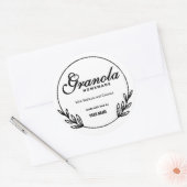 Étiquette de granola maison rustique (Enveloppe)