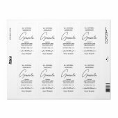 Étiquette de Granola Maison Verticale à Script Sim (Feuille entière)