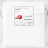 Étiquette de grenade apothecaire (Sac)