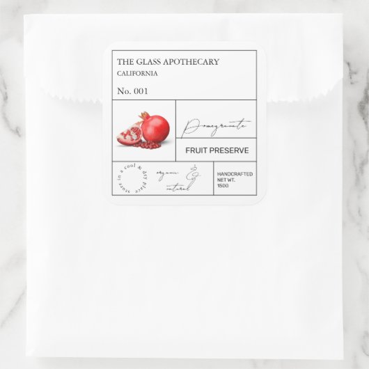 Étiquette de grenade apothecaire (Sac)