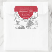 Étiquette de grenade maison noir et blanc (Sac)