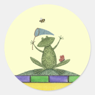 étiquette de grenouille