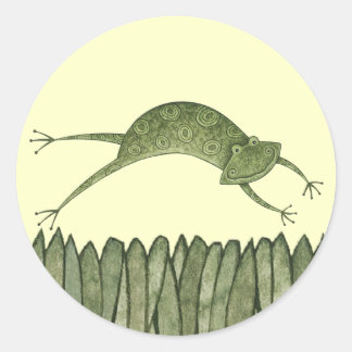 étiquette de grenouille