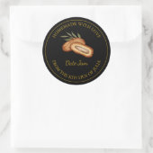 Étiquette de jam. | Noir (Sac)