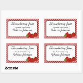 Étiquette de jar personnalisé pour confiture de fr (Feuille)