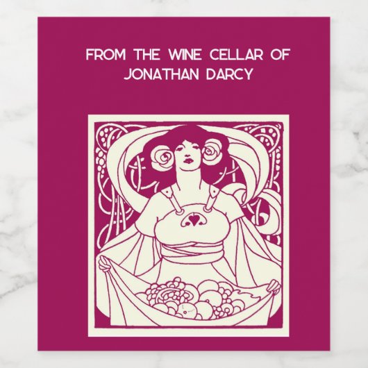 Étiquette de jardin Art nouveau (Étiquettes simples)