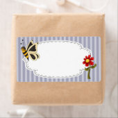 Étiquette de jardin papillon (En situation)