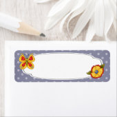 Étiquette de jardin papillon (En situation)