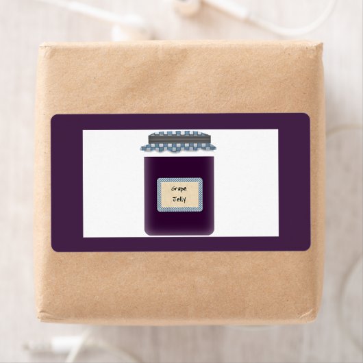 Étiquette de Jelly Jar (En situation)