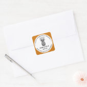 Étiquette de jus d'ananas en noir et blanc (Enveloppe)