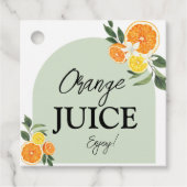 Étiquette de jus pour la fête de mariage Main Sque (Devant)