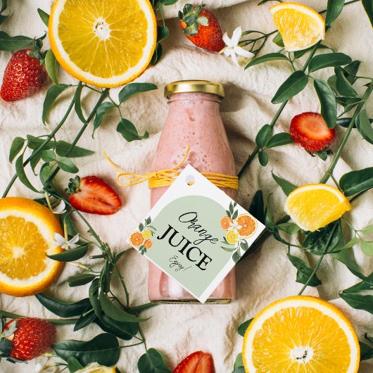 Étiquette de jus pour la fête de mariage Main Sque