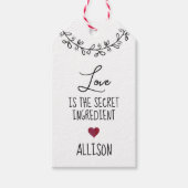 ❤️ Étiquette de kraft personnalisée pour friandise (Devant)