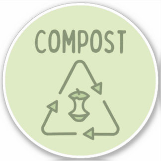 Étiquette de la baie Compost