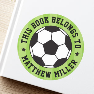 Étiquette de la bibliothèque de boules de football