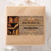 Étiquette De la bibliothèque de (votre nom) (En situation)