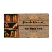 Étiquette De la bibliothèque de (votre nom) (Devant)